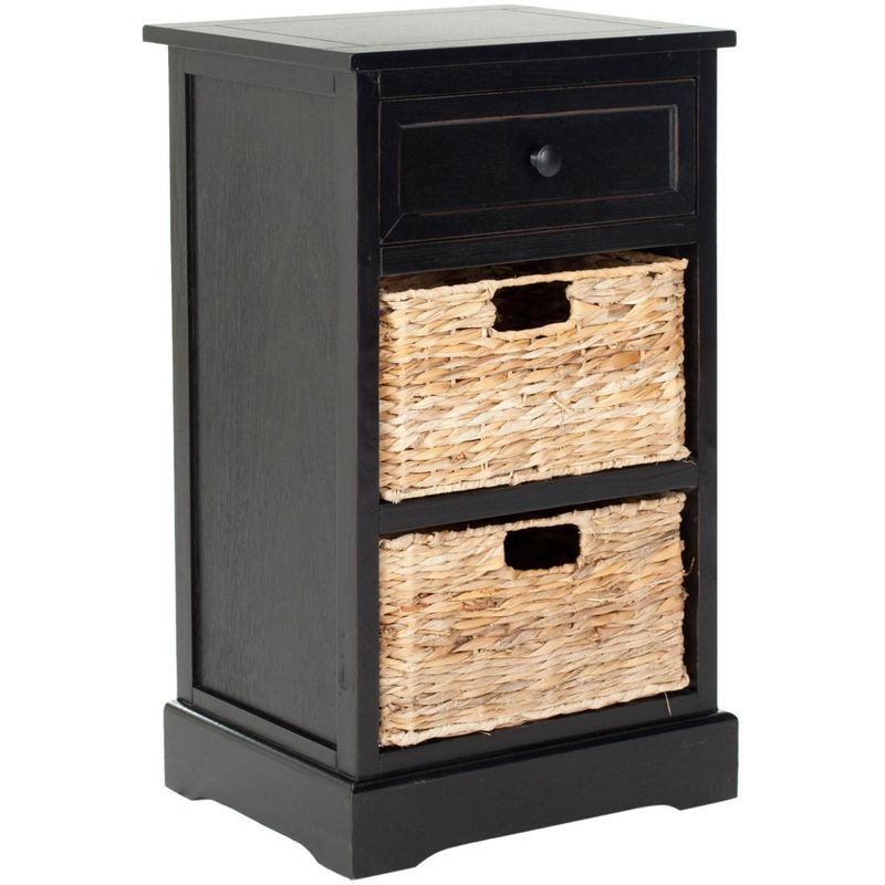 Carrie Side Table - Distressed Black - Safavieh.