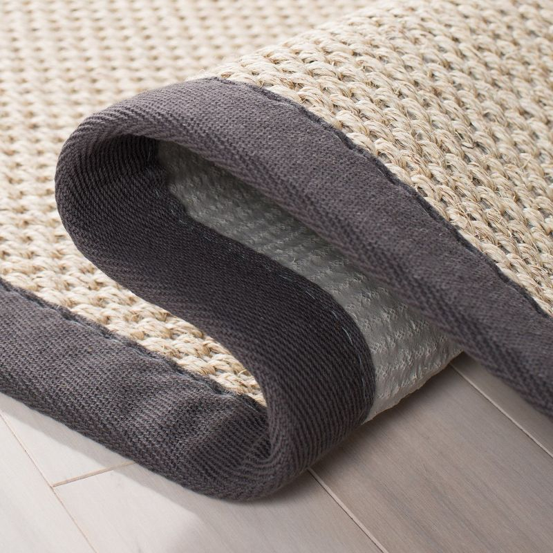 Natural Fiber NF143 Power Loomed Indoor Accent Rug - Marble/Dark Grey - 2'6"x4' - Safavieh.