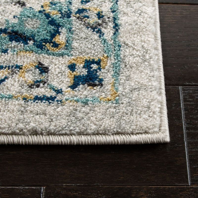 Evoke EVK252 Power Loomed Area Rug - Ivory/Blue - 8'x10' - Safavieh.