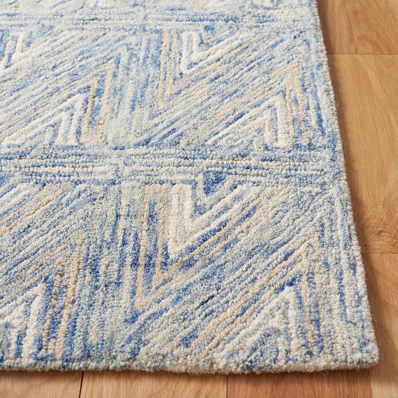Abstract ABT653 Hand Tufted Area Rug - Blue/Beige - 8'9"x11'9" - Safavieh.
