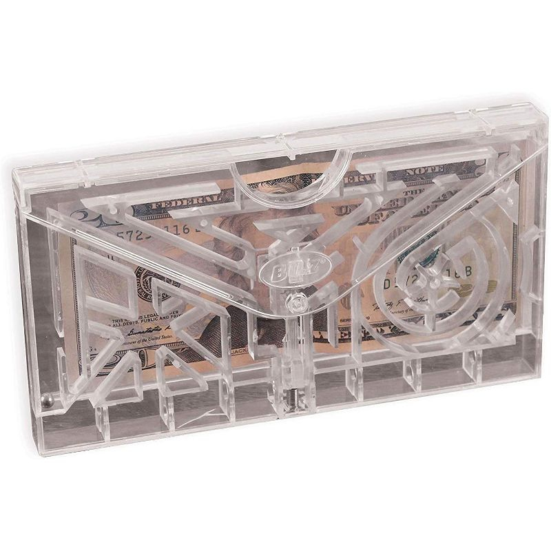 BILZ Money Puzzle E-Lope - Brain Teasing Maze for Cash or Tickets - Fun Way to Give Gifts - Reusable Puzzle for Kids, Adults and All Ages