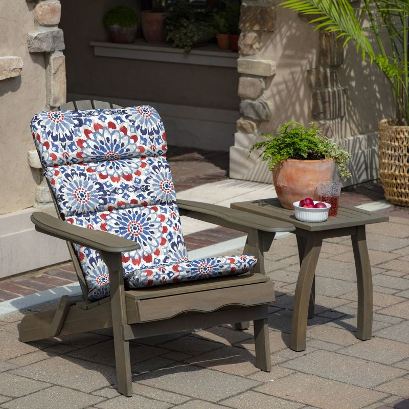 ARDEN Outdoor Rocking Chair or Adirondack Cushion, 20 x 17, Water Repellent, Fade Resistant 17 x 20, Clark Blue