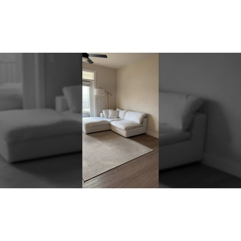 JONATHAN Y Ultra Stop Cream 12 ft. x 18 ft. Rug Pad
