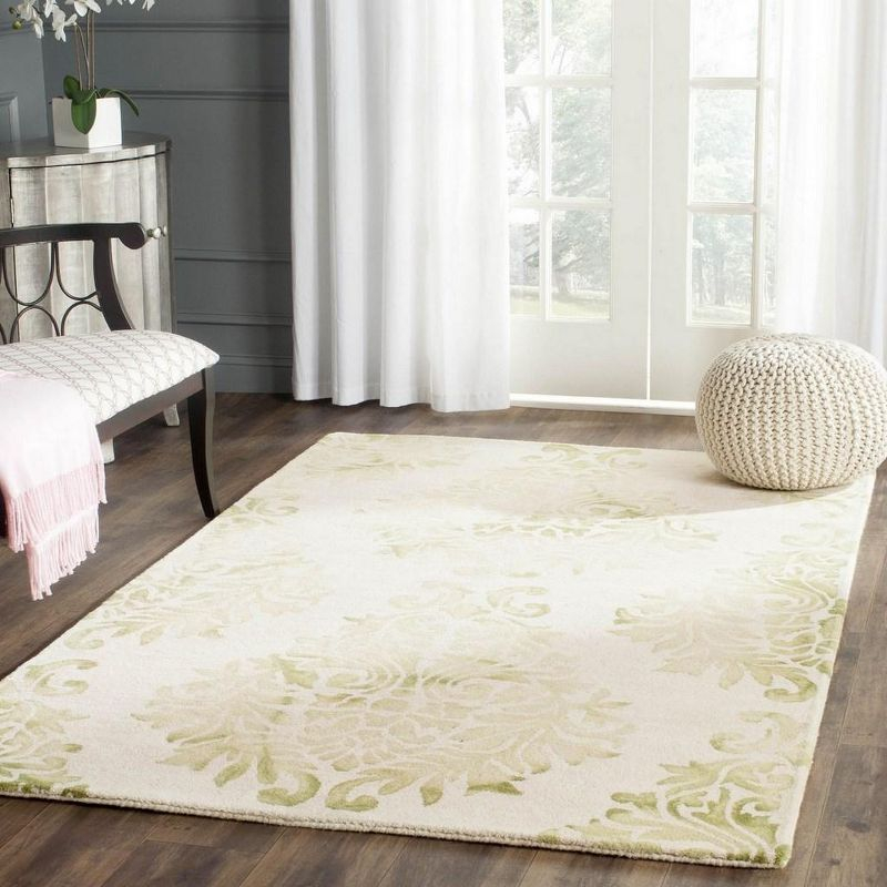Dip Dye DDY516 Hand Tufted Area Rug - Beige/Green - 5'x8' - Safavieh.