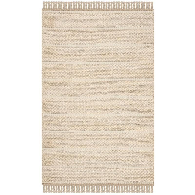 Natural Fiber NF550 Hand Woven Indoor Accent Rug - Ivory/Ivory - 3'x5' - Safavieh.
