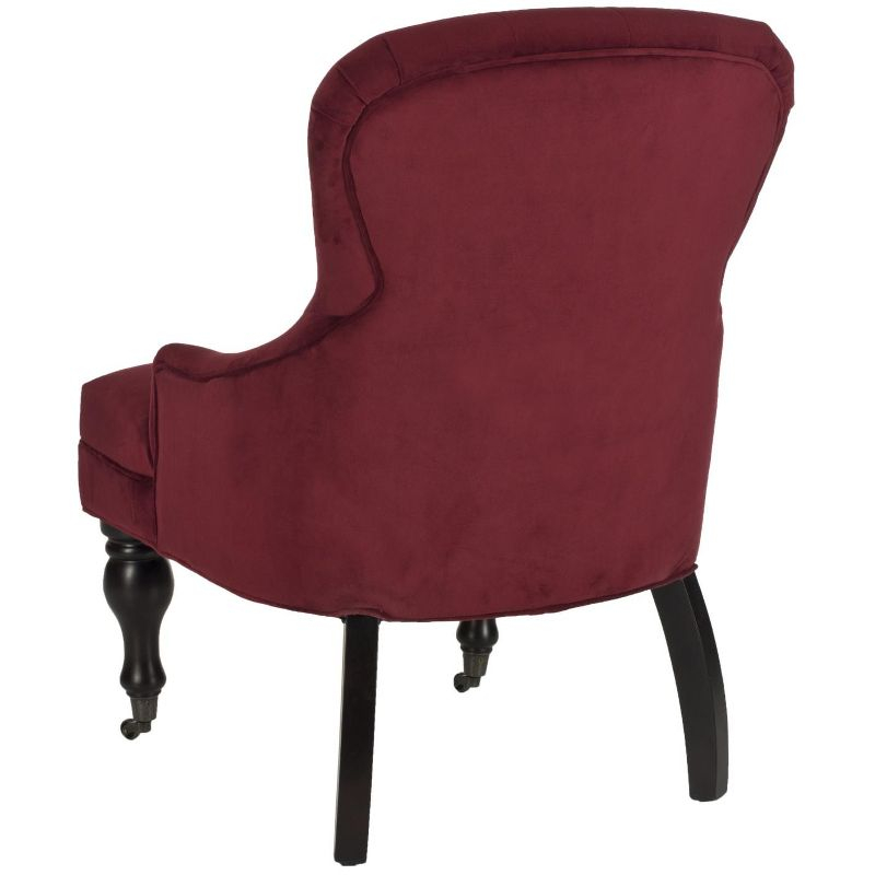 Falcon Arm Chair - MCR4544 - Red Velvet - Safavieh