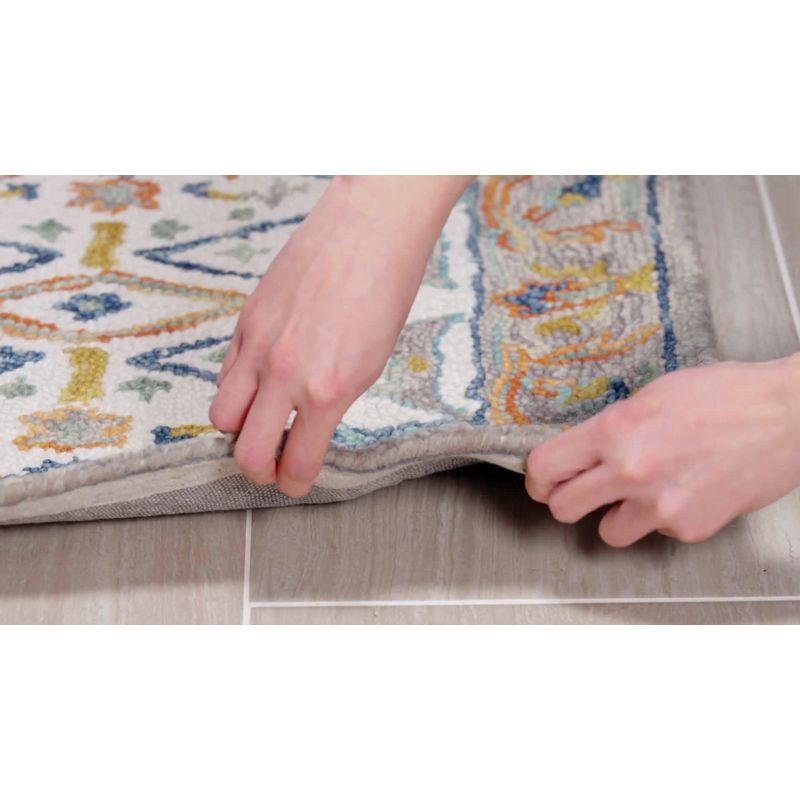 Aspen APN308 Hand Tufted Indoor Area Rug - Ivory/Blue - 4'x6' - Safavieh