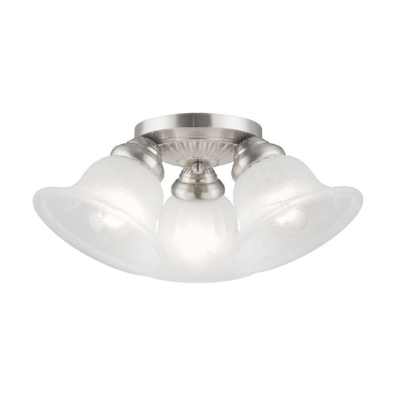 Livex Lighting Edgemont 3 - Light Flush Mount in  Brushed Nickel