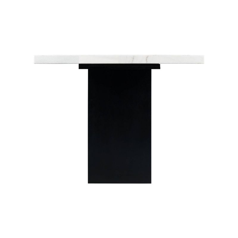 Willow Marble Counter Height Dining White - Picket House Furnishings: Chic Black Base, 6 Seats