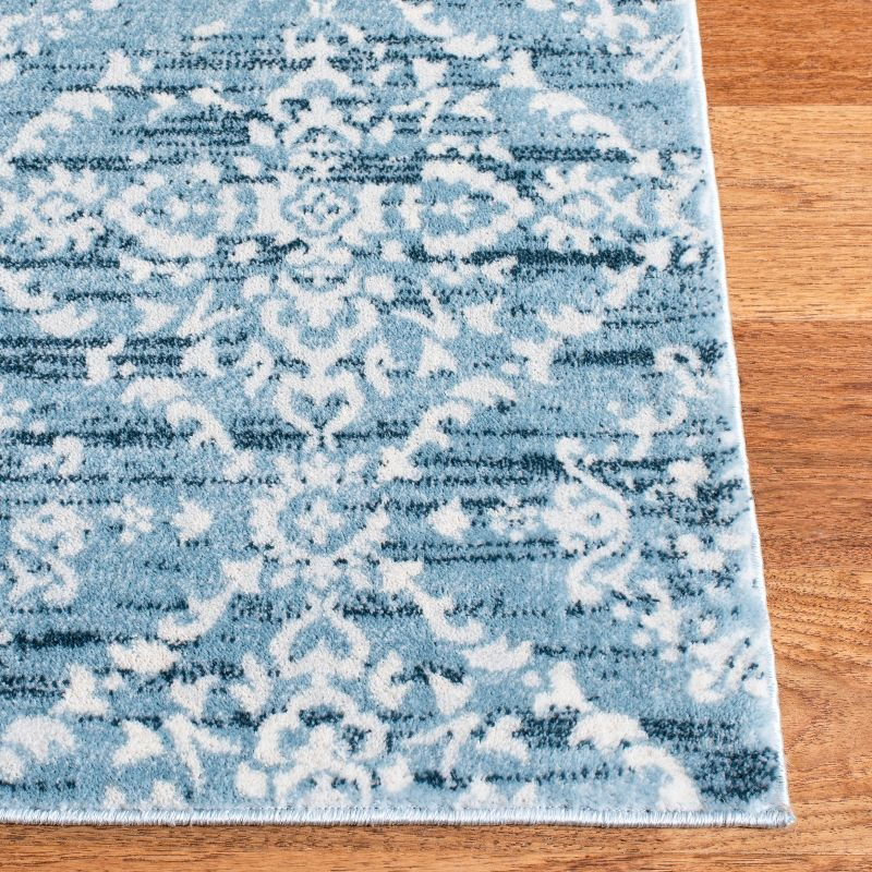 Isabella ISA953 Machine Made Indoor Area Rug - Denim Blue/Ivory - 6'7"x6'7" - Safavieh