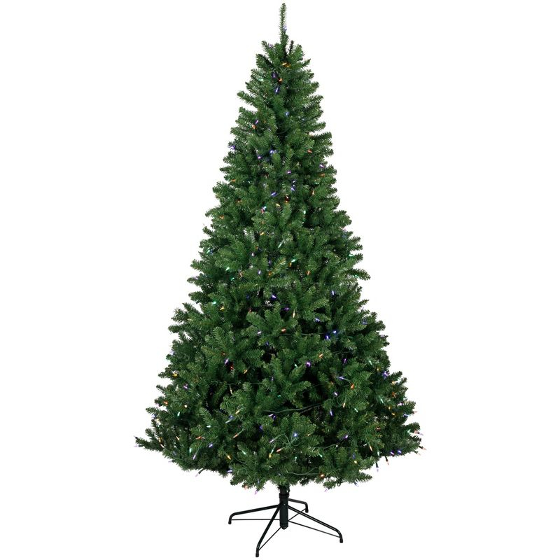 Northlight Seasonal 7.5' Pre-Lit Manchester Pine Instant Connect Artificial Christmas Tree Dual LED Lights