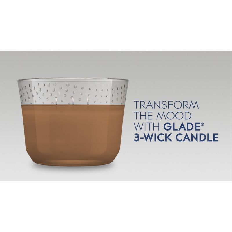 Glade 3 Wick Scented Candles - Cashmere Woods - 6.8oz