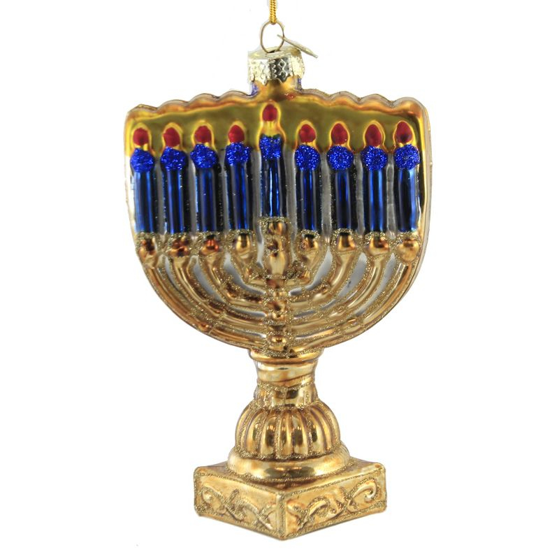 Noble Gems 5.0 Inch Menorah Celebration Lights Tabernacle Tree Ornaments