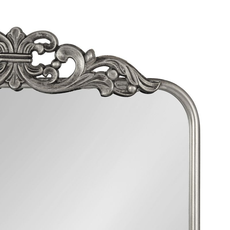 Kate and Laurel Laubry Ornate Framed Wall Mirror, 20x30, Silver