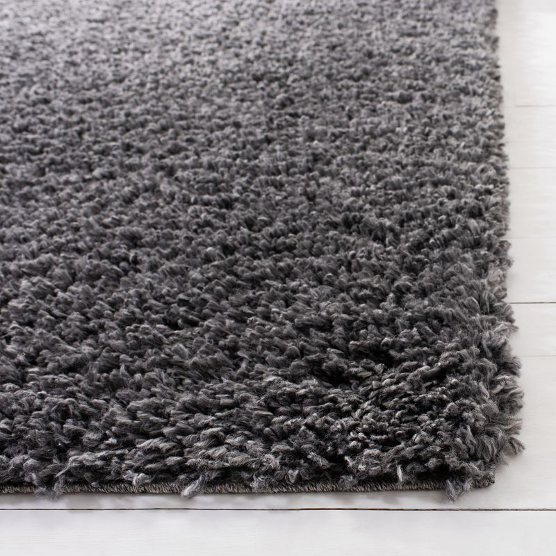 August Shag AUG200 Power Loomed Indoor Area Rug - Charcoal - 5'3"x7'6" - Safavieh
