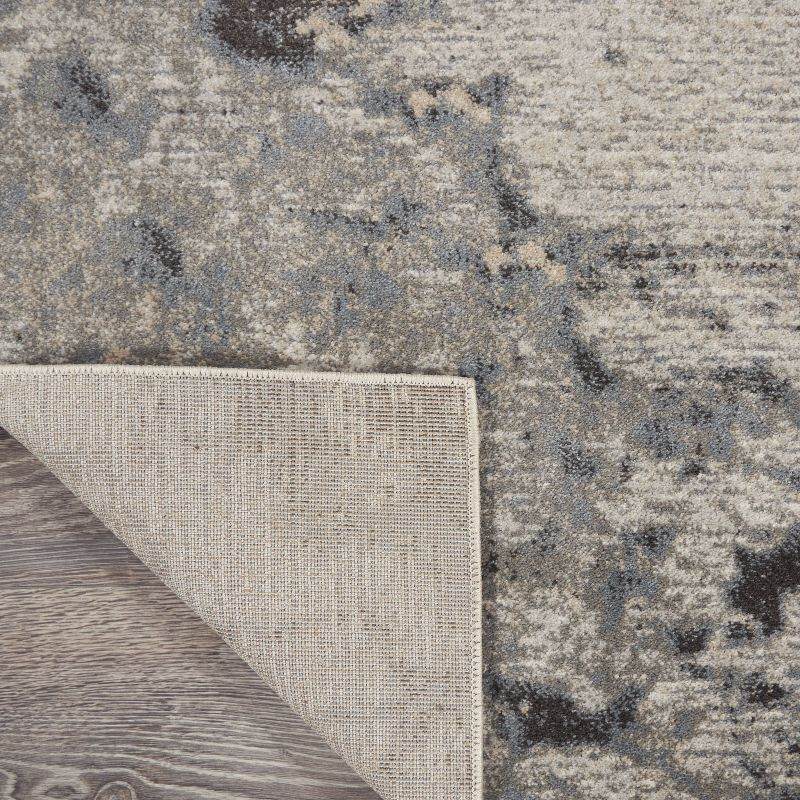 Nourison Maxell Modern Abstract Indoor Area Rug Grey 3' x 5'