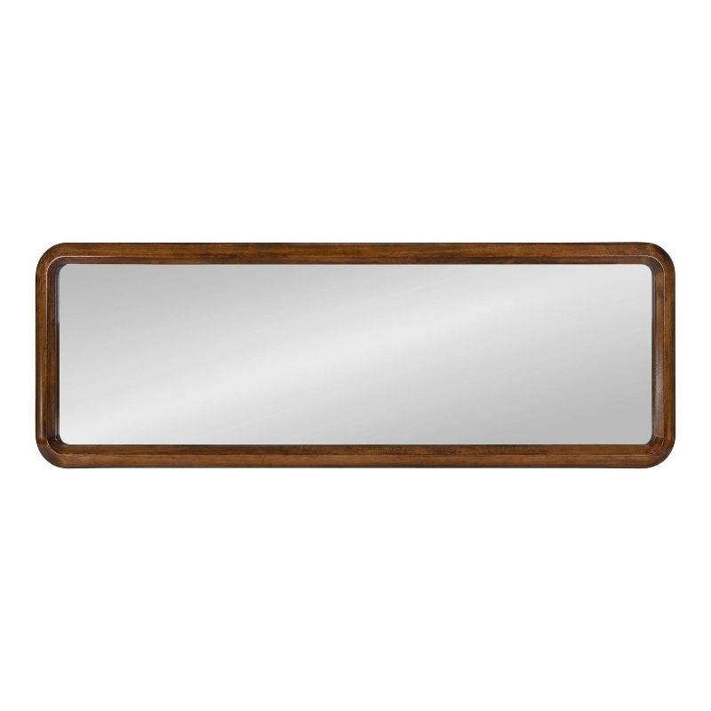 16" x 48" Pao Full Length Wall Mirror Walnut Brown - Kate & Laurel All Things Decor