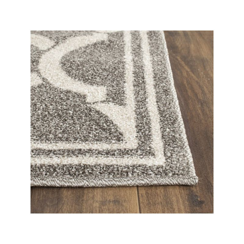 Amherst AMT415 Power Loomed Indoor Area Rug - Dark Grey/Beige - 6'x9' - Safavieh