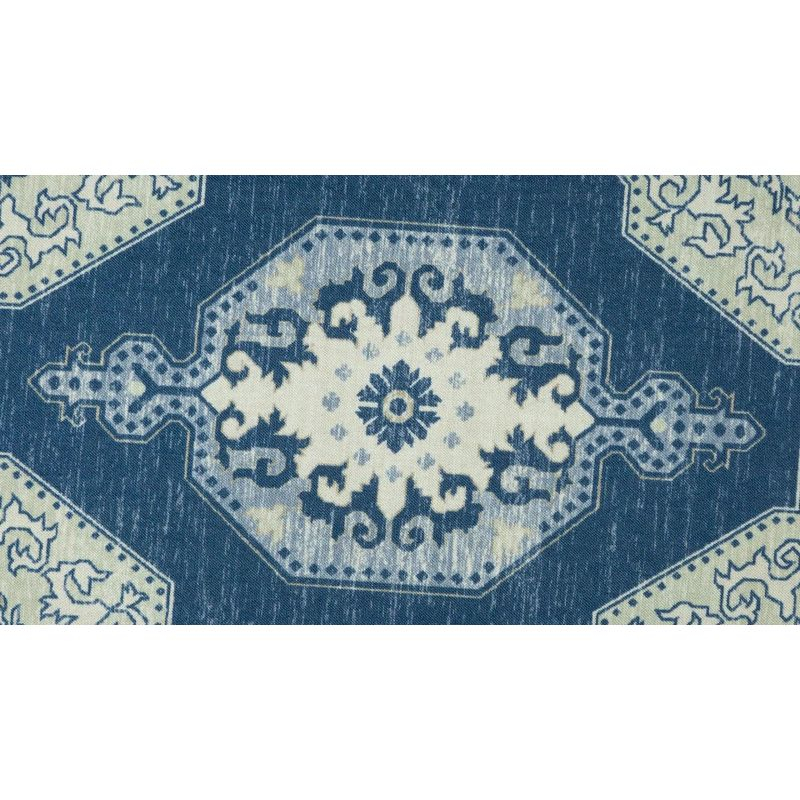 2'x3' Anatolia Theodore Accent Rug Navy Blue - Momeni: Traditional Medallion Wool & Nylon, Low Pile, Indoor Use