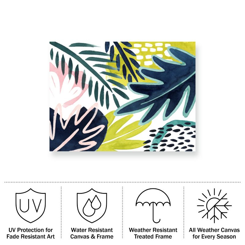 Trademark Fine Art - Grace Popp 'Tropical Salve II' Outdoor Canvas - 18x24