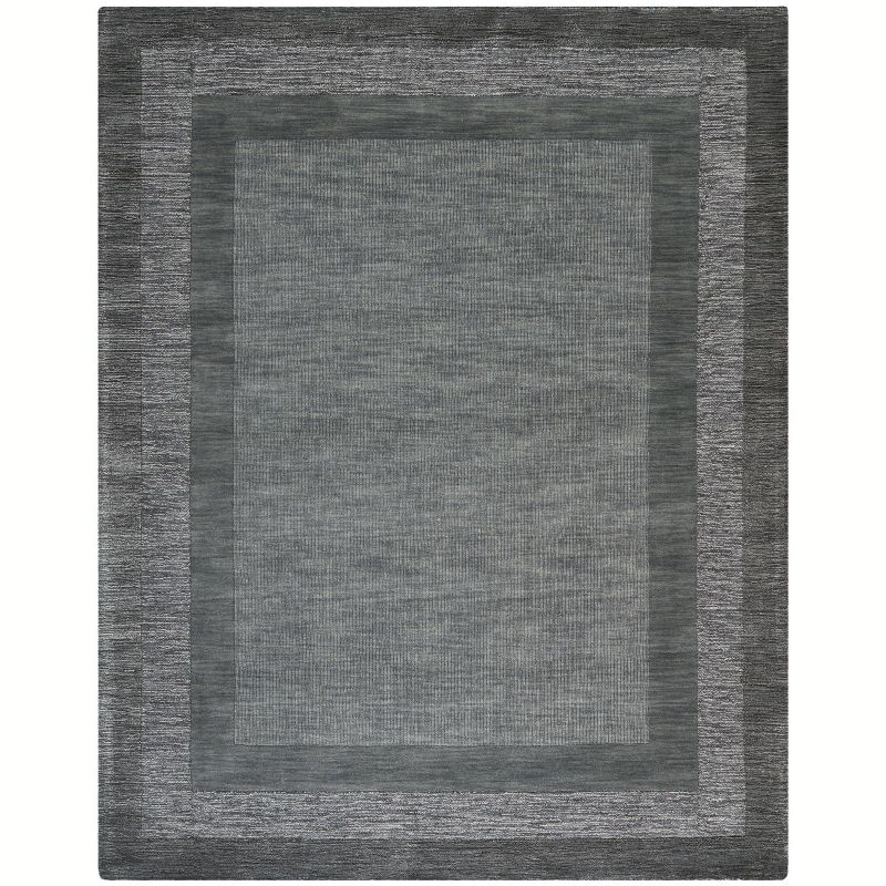 Impressions IM821 Hand Loomed Area Rug - Charcoal/Blue - 7'6"x9'6" - Safavieh
