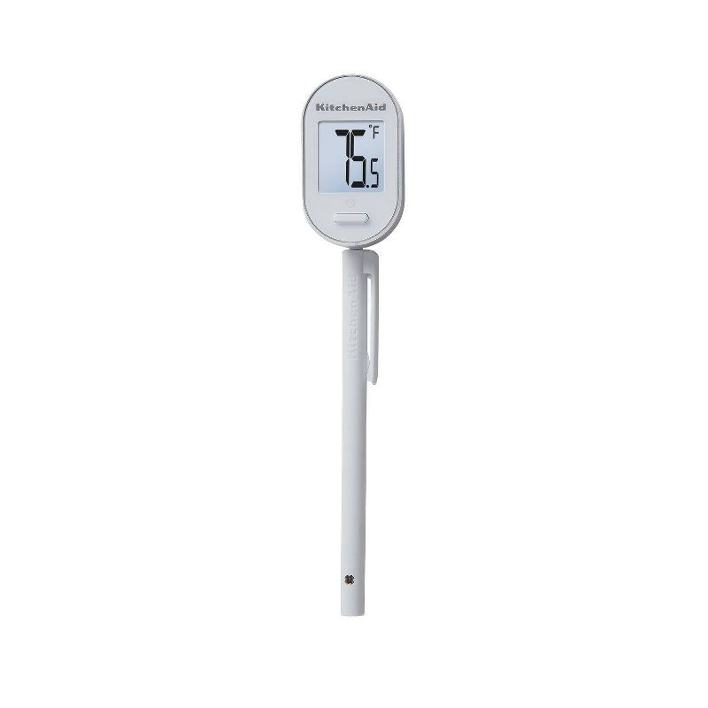 KitchenAid Digital Pivoting Kitchen Cooking Thermometer White: Meat & Food Thermometer, Digital Display, -40 to 482°F