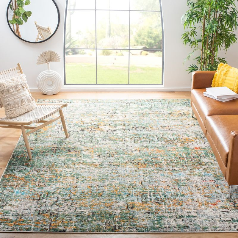Madison MAD460 Power Loomed Indoor Area Rug - Green/Turquoise - 10'x14' - Safavieh