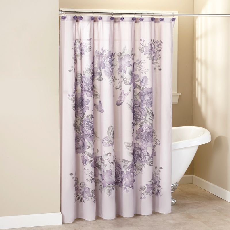 The Lakeside Collection Birmingham Floral Bath Collection - Shower Curtain