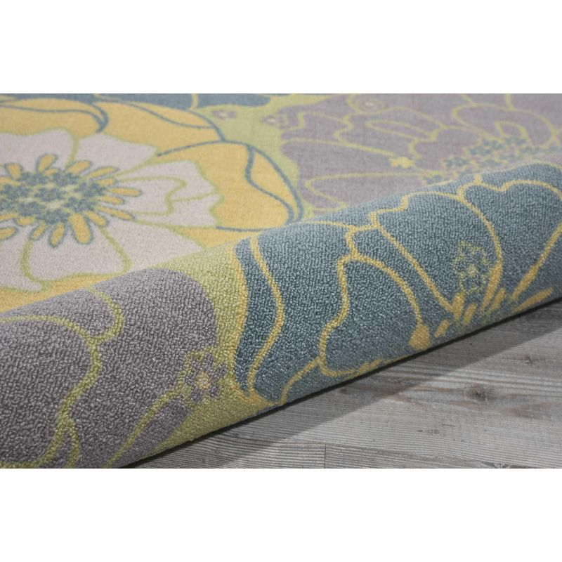 Nourison Home & Garden Green Indoor/Outdoor Area Rug RS021 7'9" x 7'9"