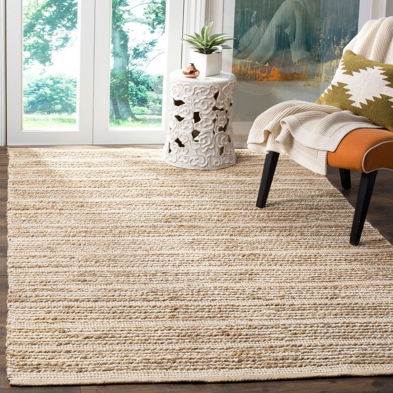 Cape Cod CAP851 Woven Indoor Area Rug - Natural/Ivory - 5'x8' - Safavieh