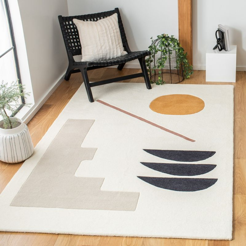 Fifth Avenue FTV115 Hand Tufted Area Rug - Ivory/Brown - 8'x10' - Safavieh.