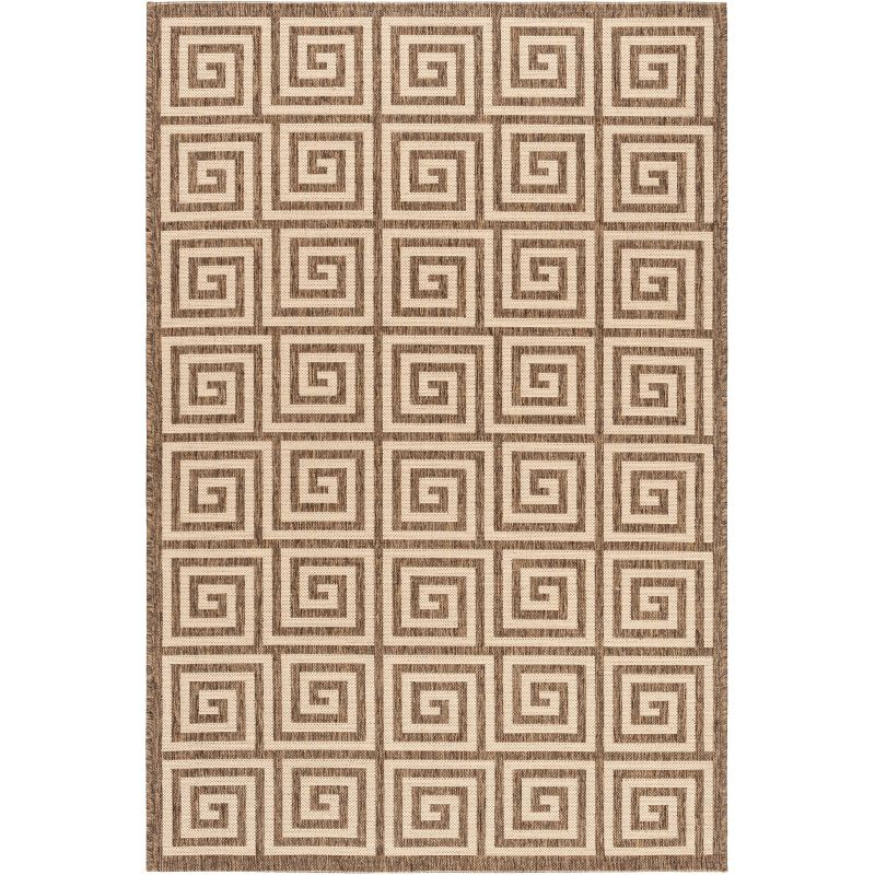 Linden LND129 Power Loomed Area Rug - Cream/Beige - 4'x6' - Safavieh
