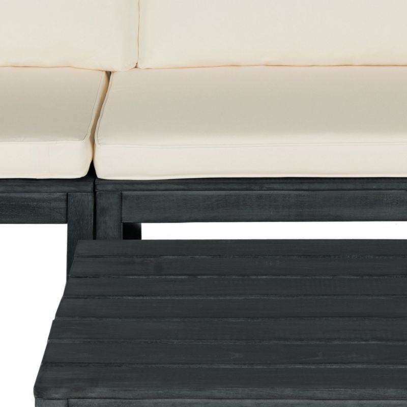 Lynwood Sectional - Indoor/Outdoor - PAT6713 - Dark Slate Gray/Beige - Safavieh
