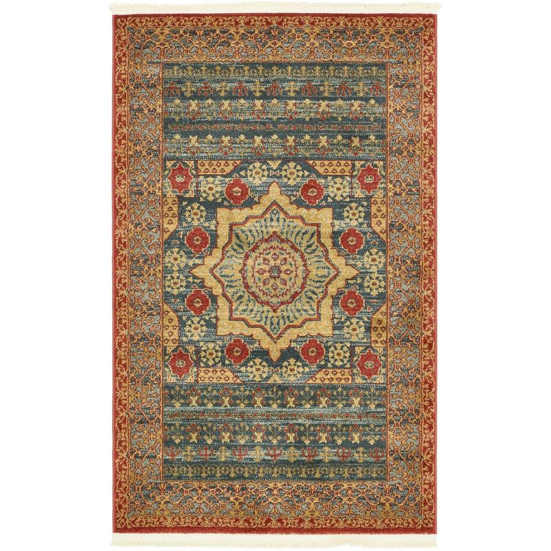 Unique Loom 3' 3 x 5' 3 Palace Saray Navy Blue Area Rug