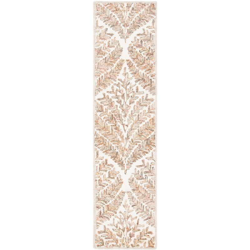 Capri CPR208 Tufted Indoor Runner Rug - Ivory/Brown - 2'3"x7' - Safavieh