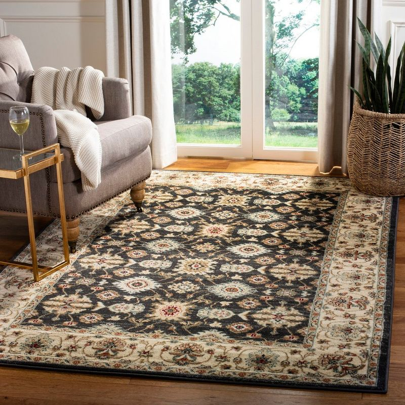 Lyndhurst LNH332 Power Loomed Area Rug - Navy/Cream - 5'3"x7'6" - Safavieh.