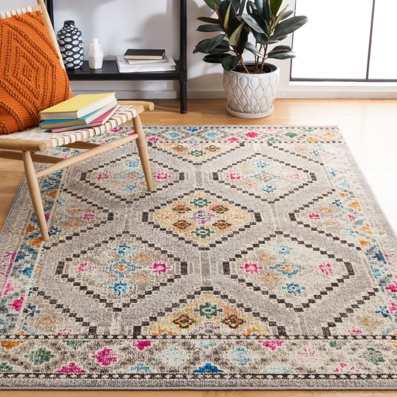 Madison MAD481 Power Loomed Area Rug - Grey/Beige - 6'x9' - Safavieh.