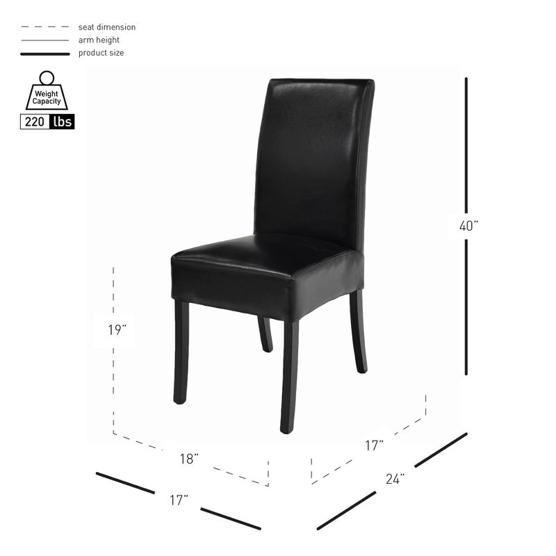 New Pacific Direct Valencia Bicast Leather Chair,Set of 2