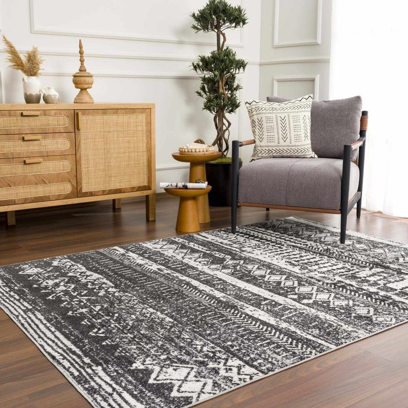 Hauteloom Rectangle Area Rug   Black