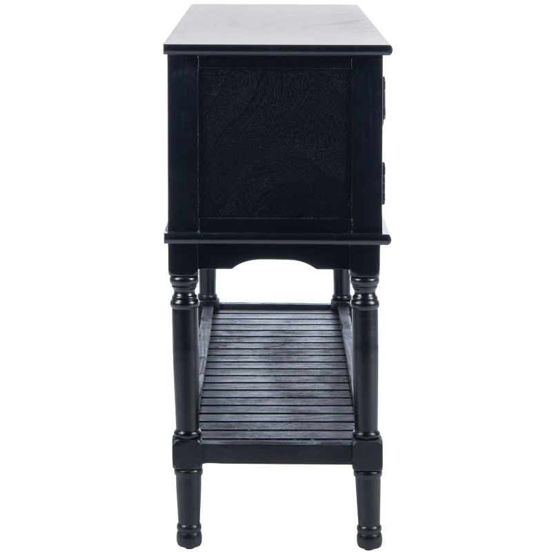 Tate 2 Drawer 2 Door Console Table - CNS5722B - Black - Safavieh