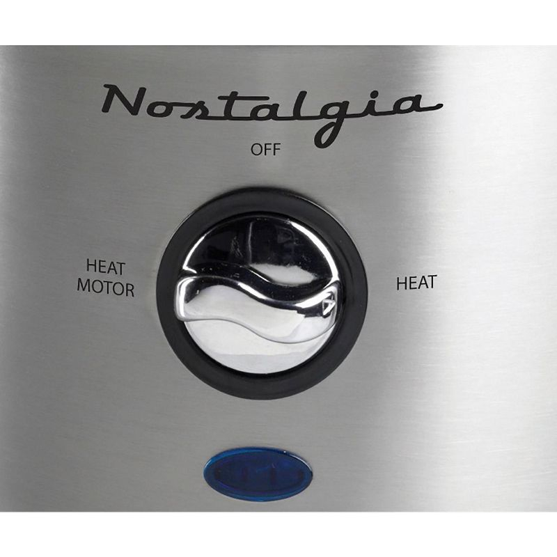 Nostalgia NCFF1000SS 2-Pound Stainless Steel Cascading Fondue Fountain - Chocolate, BBQ Sauce, Ranch, Nacho Cheese, Buffalo Sauce