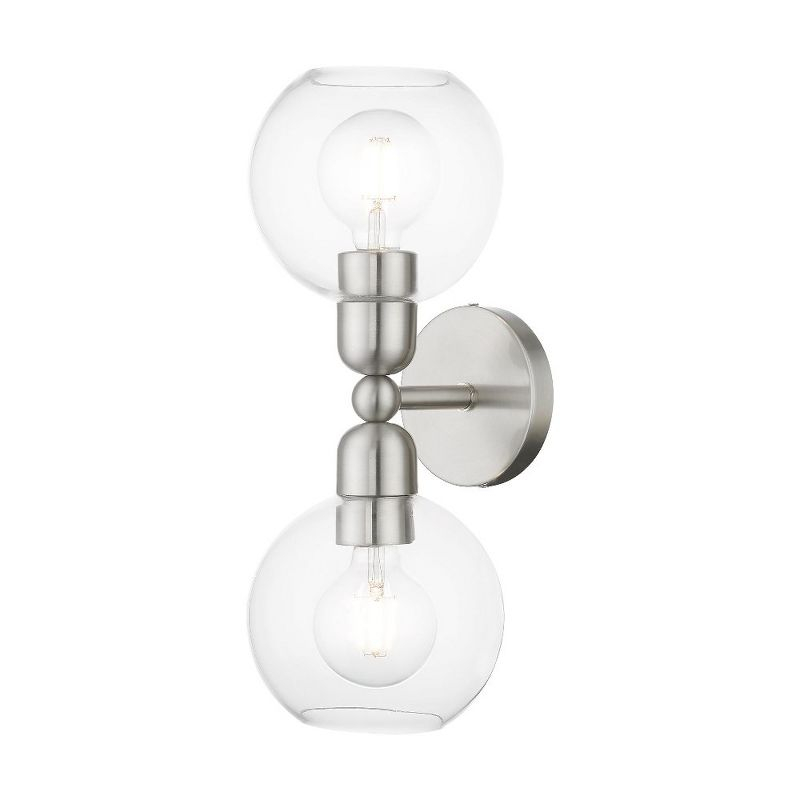 Livex Lighting Downtown 2 - Light Vanity in  Brushed Nickel