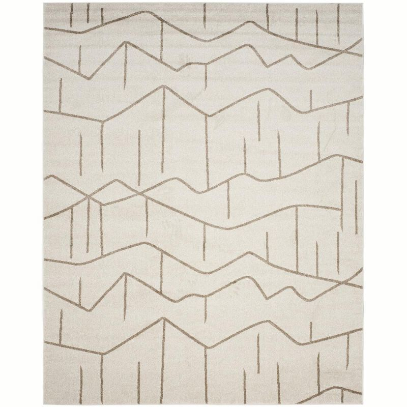 Amherst AMT429 Power Loomed Area Rug - Ivory/Grey - 8'x10' - Safavieh.