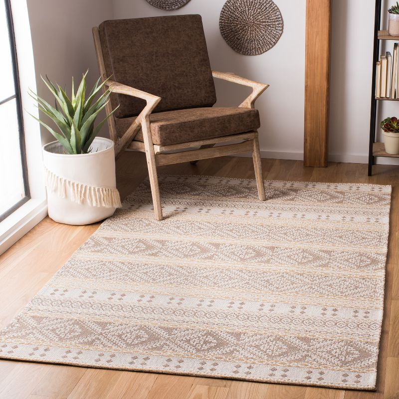 Augustine AGT445 Machine Made Indoor Accent Rug - Taupe/Cream - 2'10"x5' - Safavieh