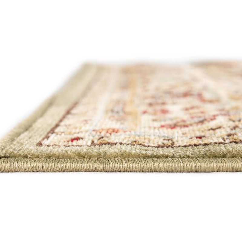Unique Loom 3' 1 x 5' 3 Light Green Voyage Colonial Area Rug