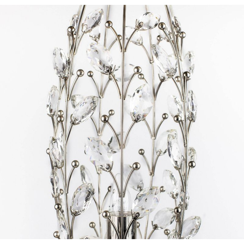 LumiSource Crystal Buds 18" Contemporary Metal Uplight Lamp: UL Listed