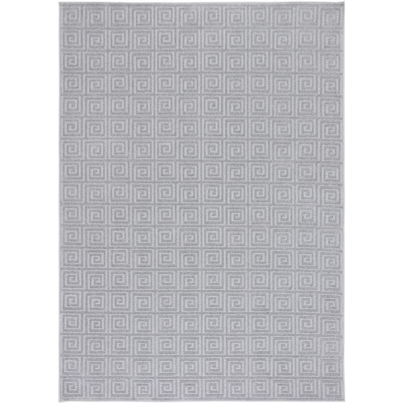 Pattern and Solid PNS412 Power Loomed Area Rug - Grey - 9'x13' - Safavieh.