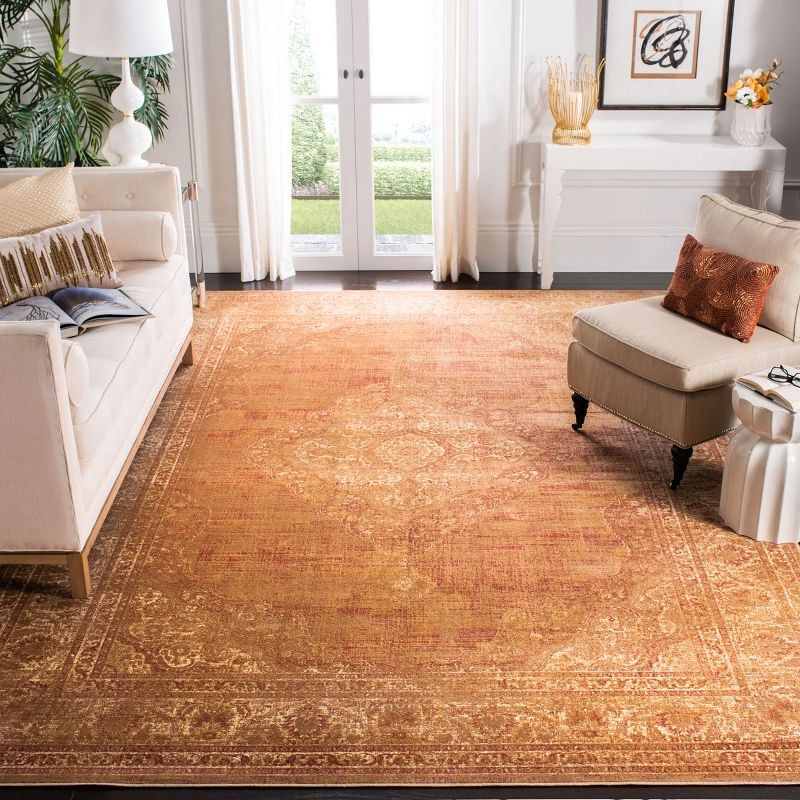 Vintage VTG112 Power Loomed Indoor Skid-Resistant Area Rug - Taupe - 7'6"x10'6" - Safavieh