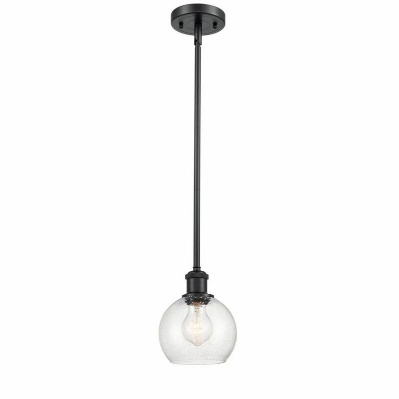 Innovations Lighting Athens 1 - Light Pendant in  Matte Black
