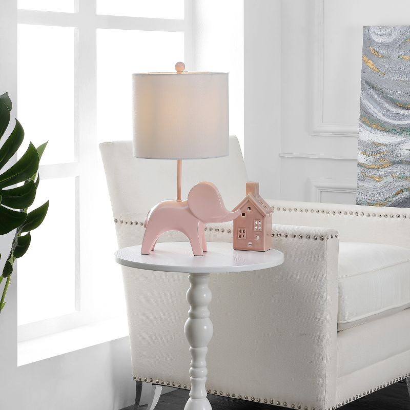 Ellie Elephant Table Lamp - KID4248 - Pink - Safavieh Kids